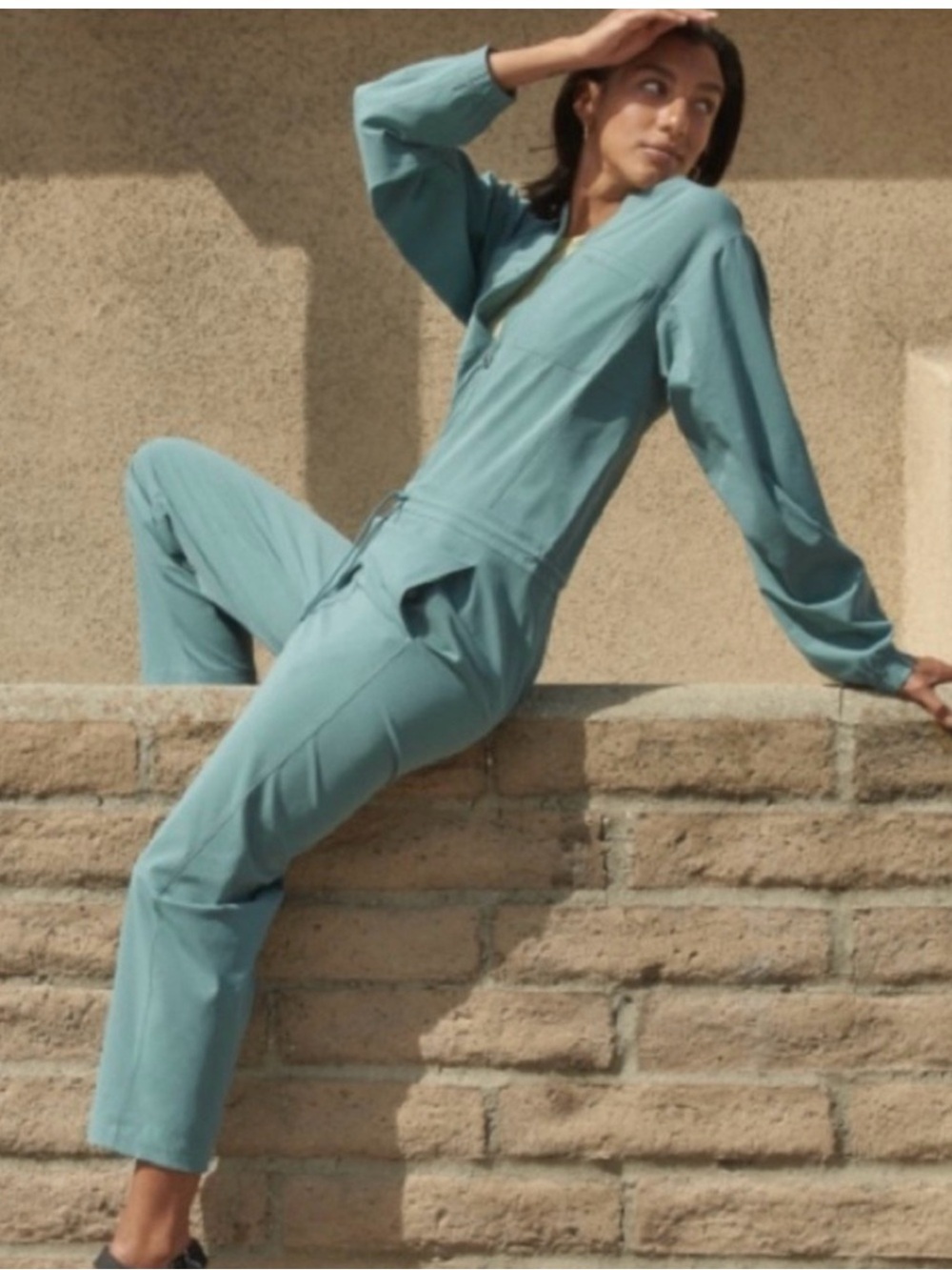 Lululemon Light Teal Utility Jumpsuit